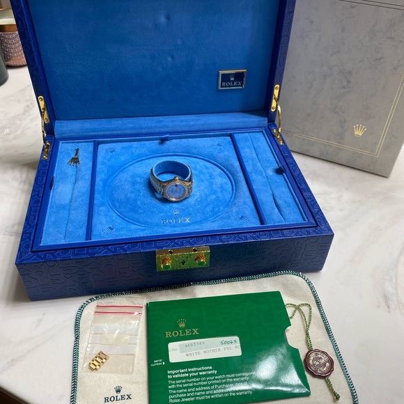 Rolex president 18k gold diamond watch - Picture 13 of 16